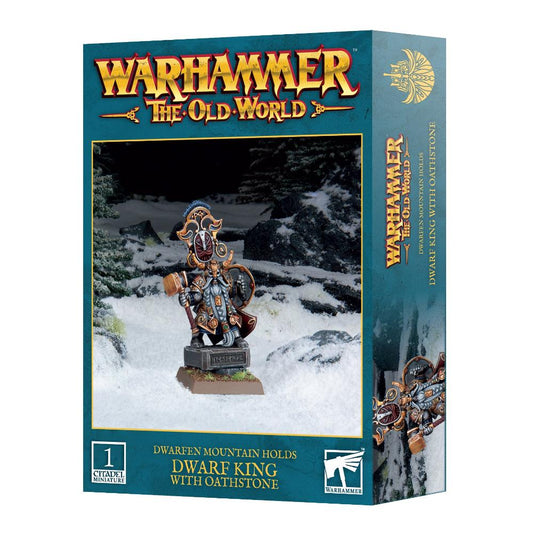 Games Workshop Warhammer old world Dwarf King with Oathstone Citadel miniature