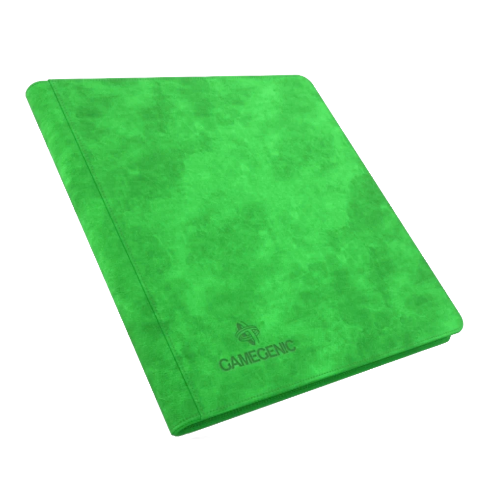 gamegenic 24 pocket zip up green card binder
