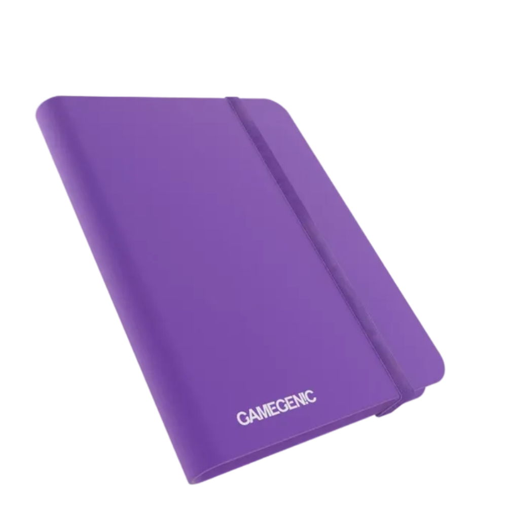 gamegenic casual 8 pocket purple card binder