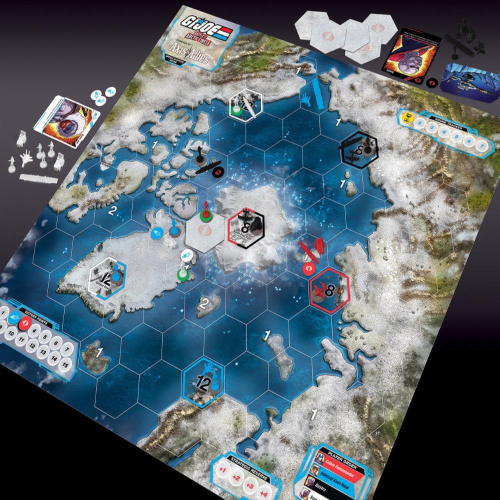 Battle For The Arctic Circle gaming board