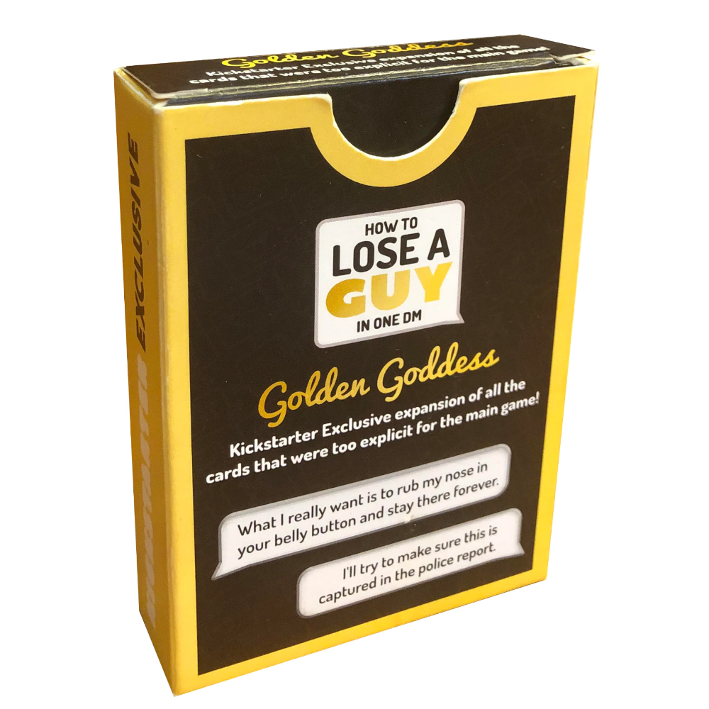 how lose guy one golden goddess kickstarter exclusive