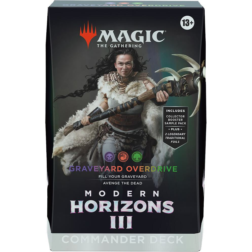 mtg magic gathering modern horizons commander deck graveyard overdrive