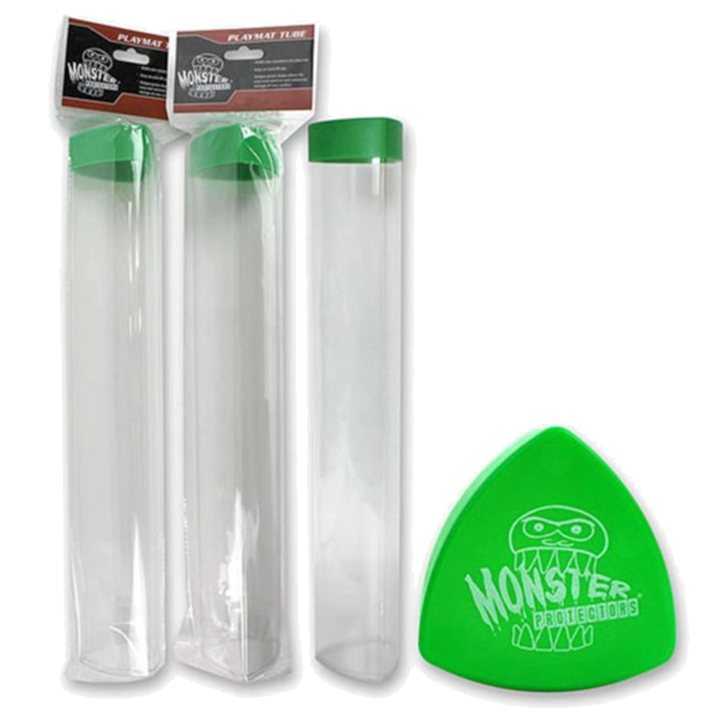 monster protector play mat playmat green tube