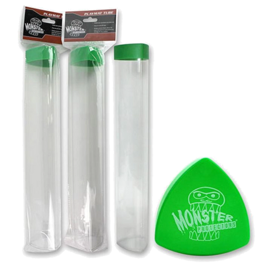 monster protector play mat playmat green tube