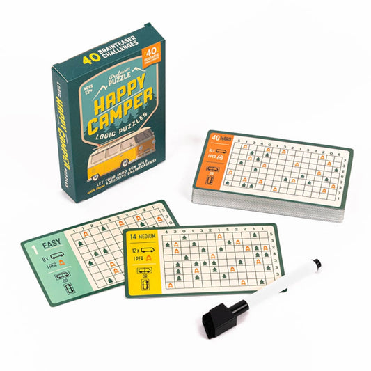 happy camper logic puzzles professor puzzle