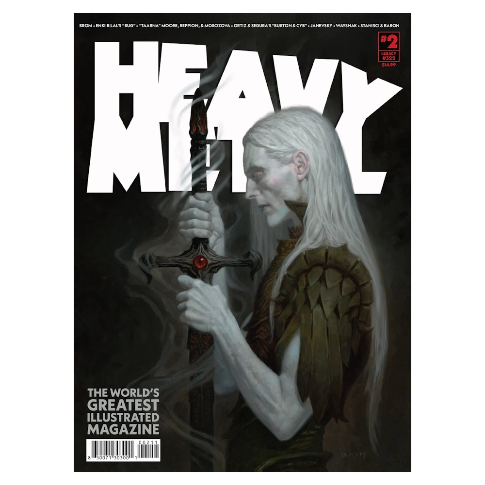 heavy metal magazine brom fantasy science fiction comic
