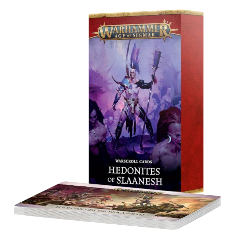 hedonites slaanesh warscrolls cards warhammer age sigmar