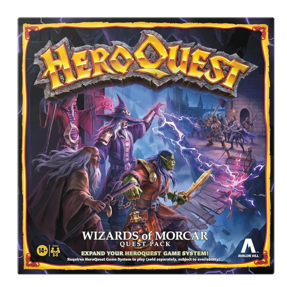 avalon hill heroquest wizards morcar quest pack box