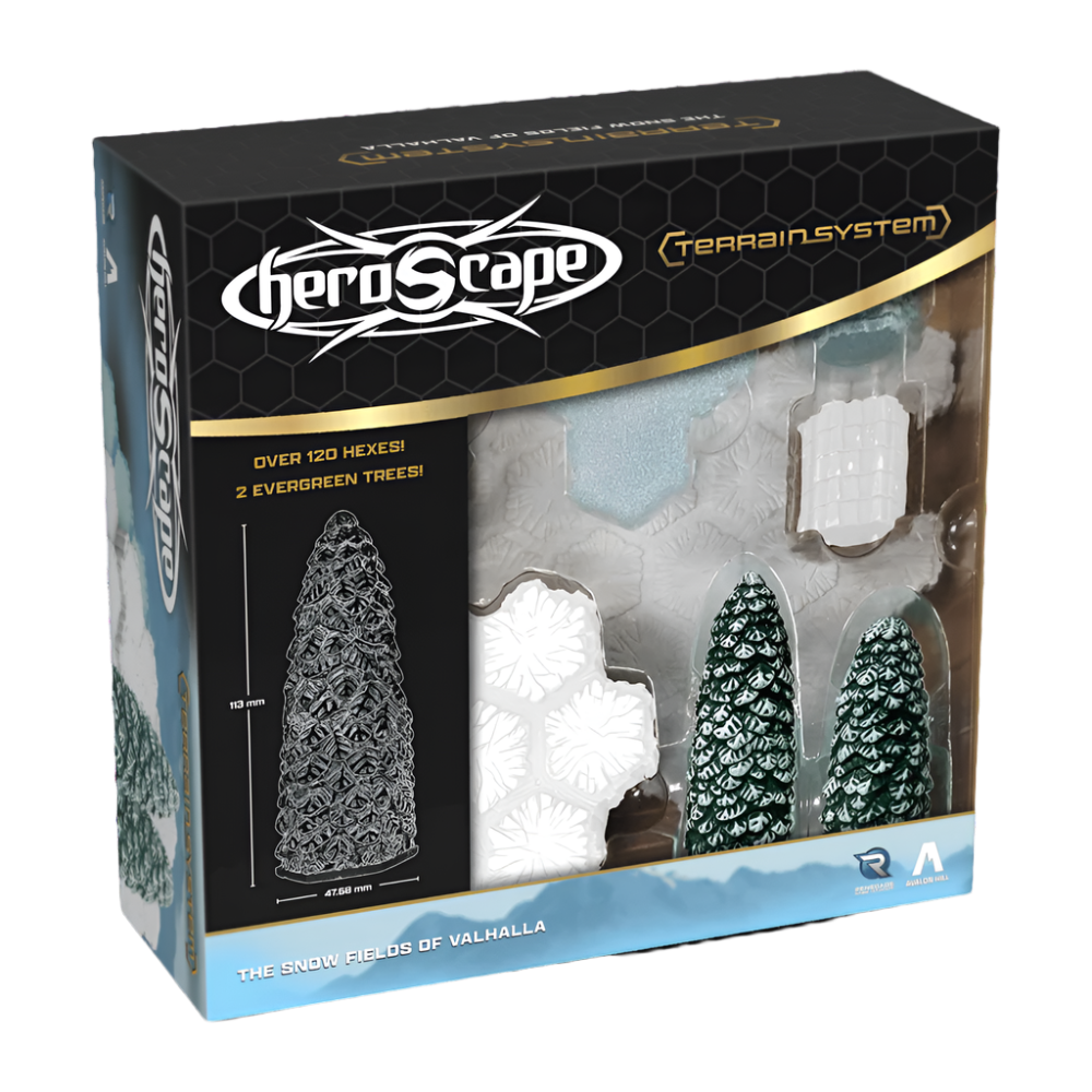 heroscape terrain system snow fields valhalla renegade avalon hill