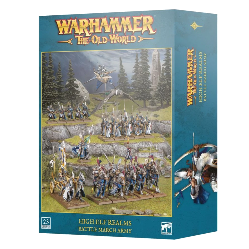 warhammer the old world high elf realms battle march army
