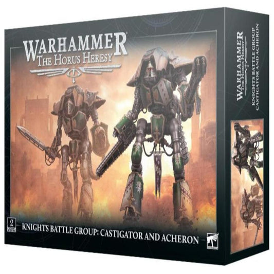 WARHAMMER THE HORUS HERESY KNIGHTS BATTLE GROUP CASTIGATOR AND ACHERON BOX FRONT