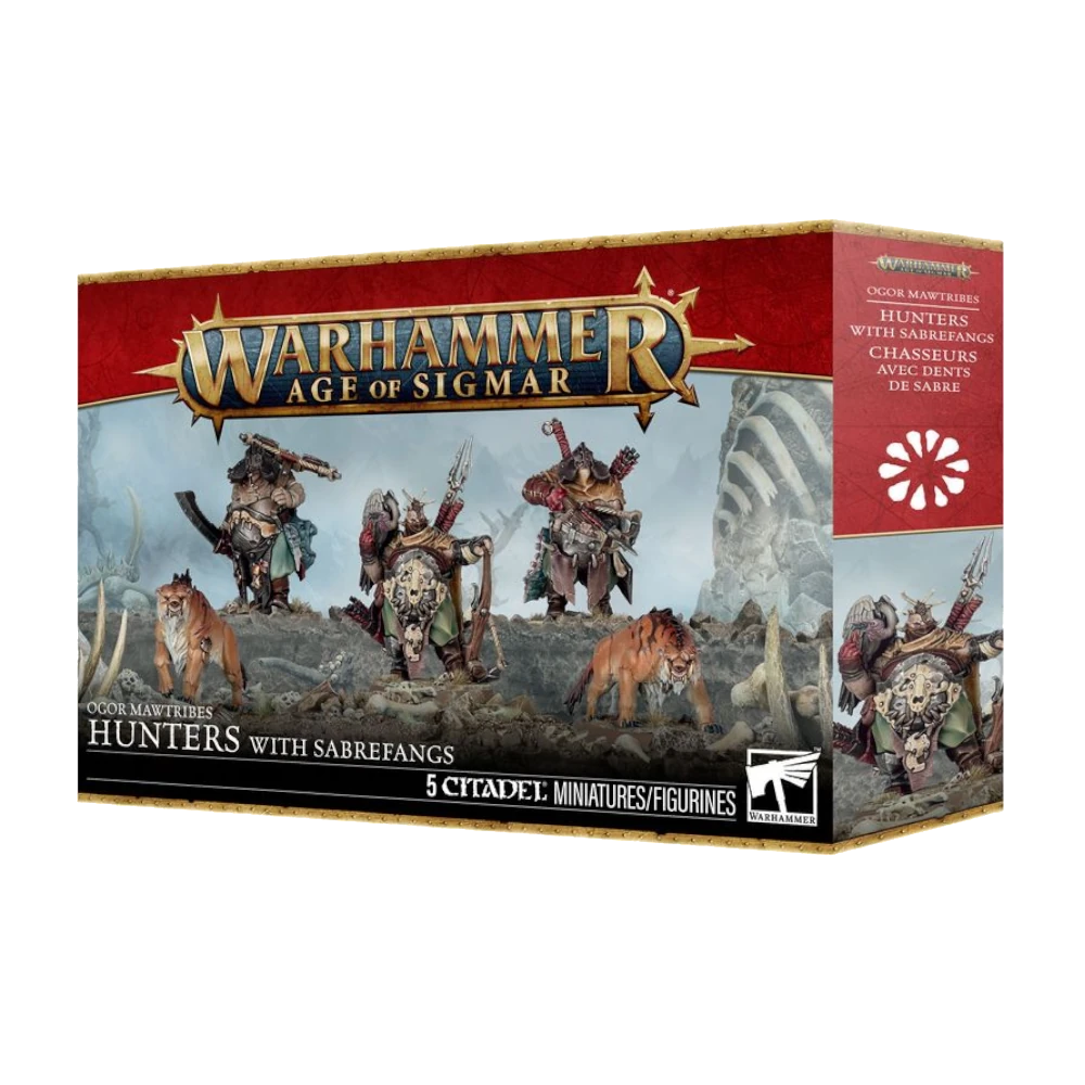 warhammer age of sigmar ogor mawtribes hunters with sabrefangs