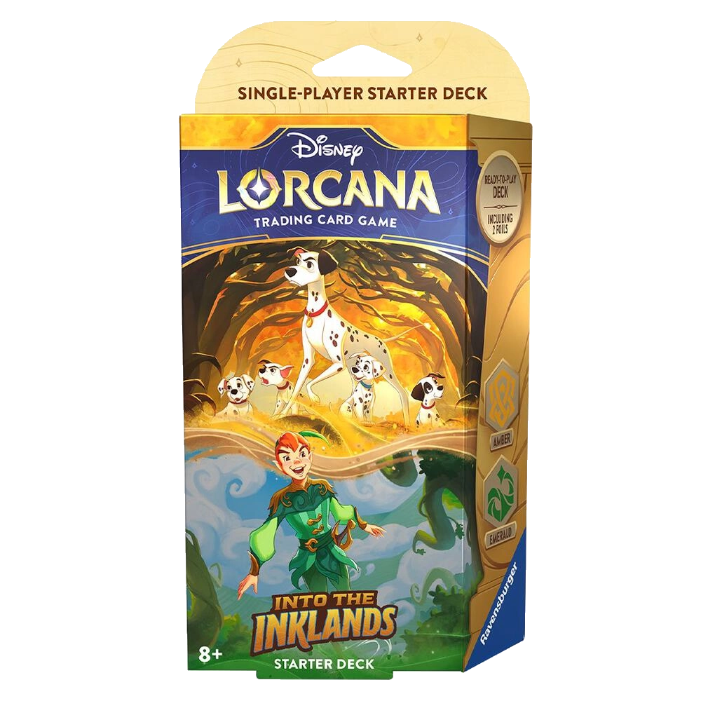  inklands starter deck amber emerald lorcana disney