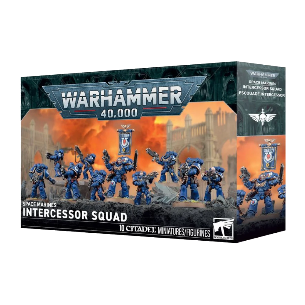 warhammer 40k space marines intercessor squad citadel miniatures