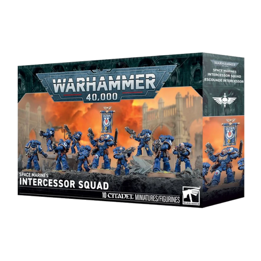 warhammer 40k space marines intercessor squad citadel miniatures