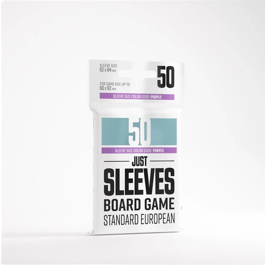 just sleeves standard european color code purple board game sleeves