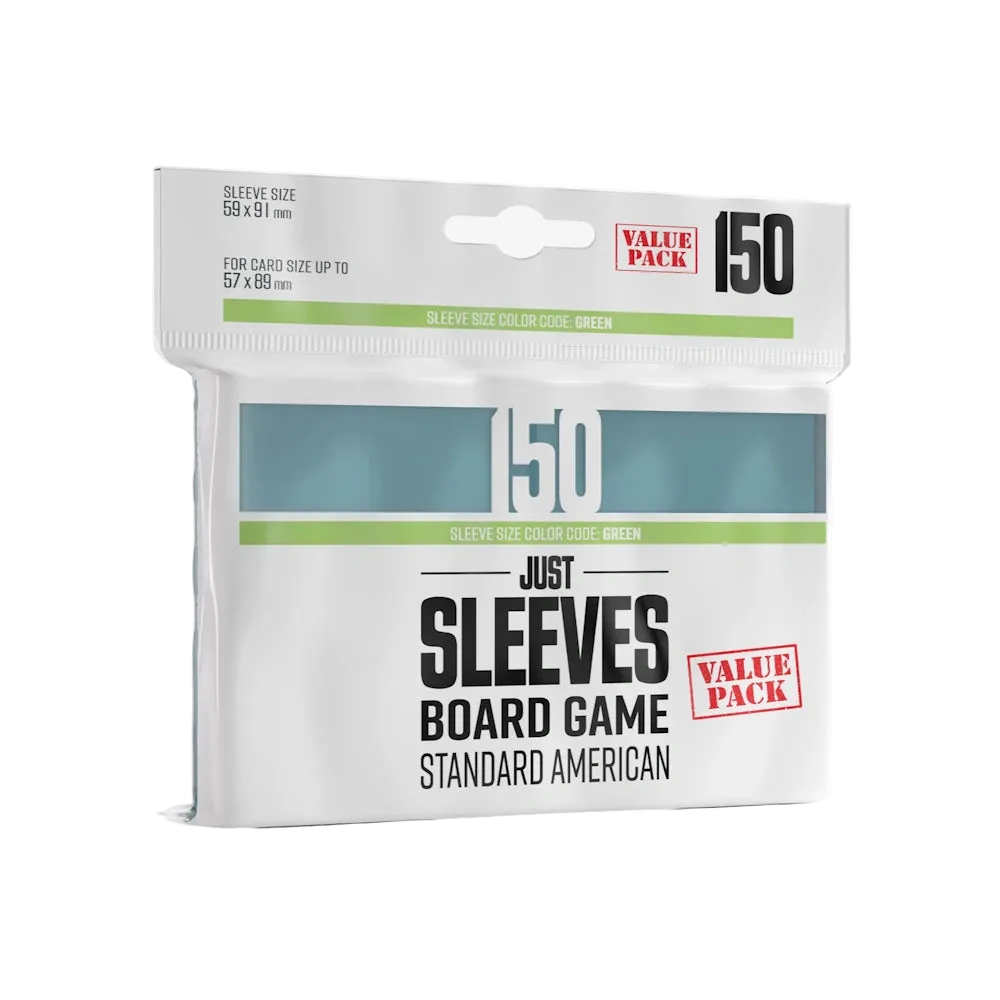 just sleeves green 150 count american standard size