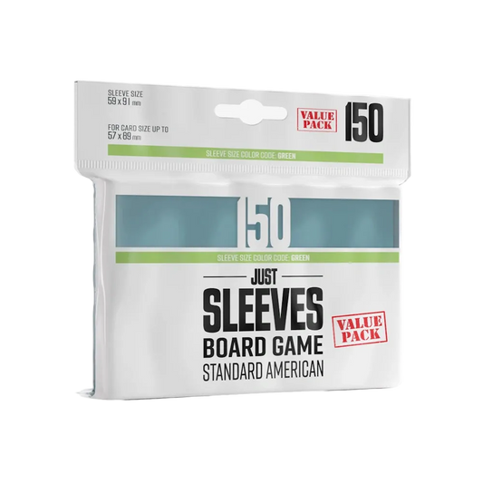 just sleeves green 150 count american standard size
