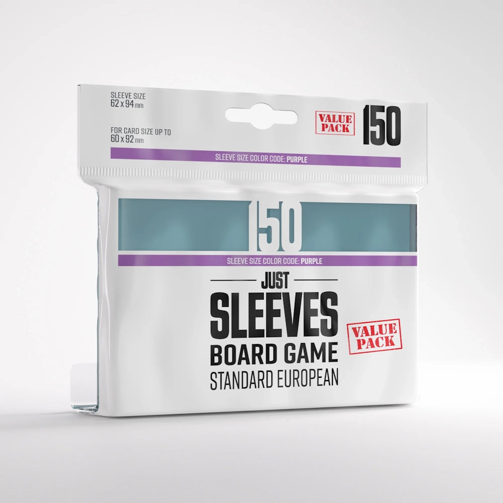 just sleeves board game standard european purple