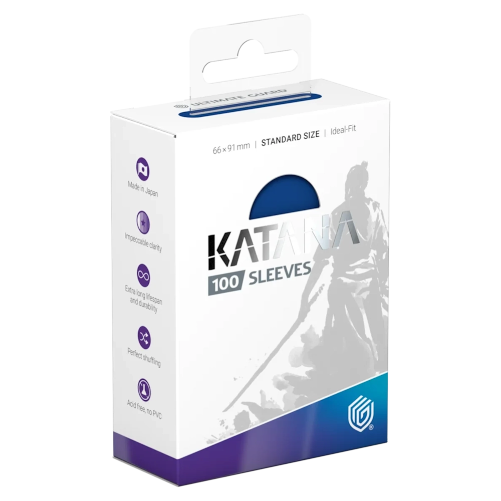 premium card game sleeves katana blue bird