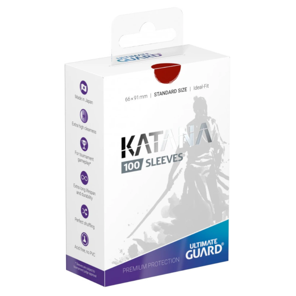ultimate guard katana sleeves red standard size