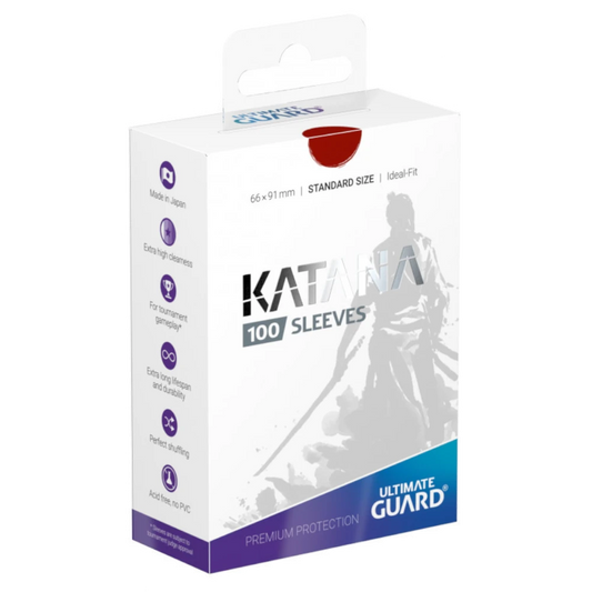 ultimate guard katana sleeves red standard size