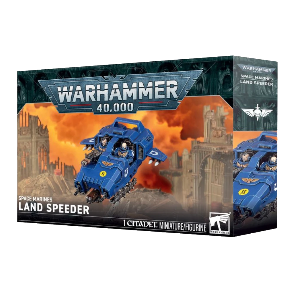 warhammer 40k space marines land speeder citadel miniature