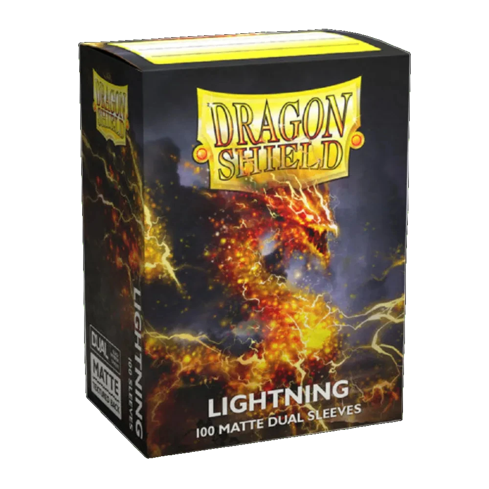 dragon shield lightning matte dual sleeves