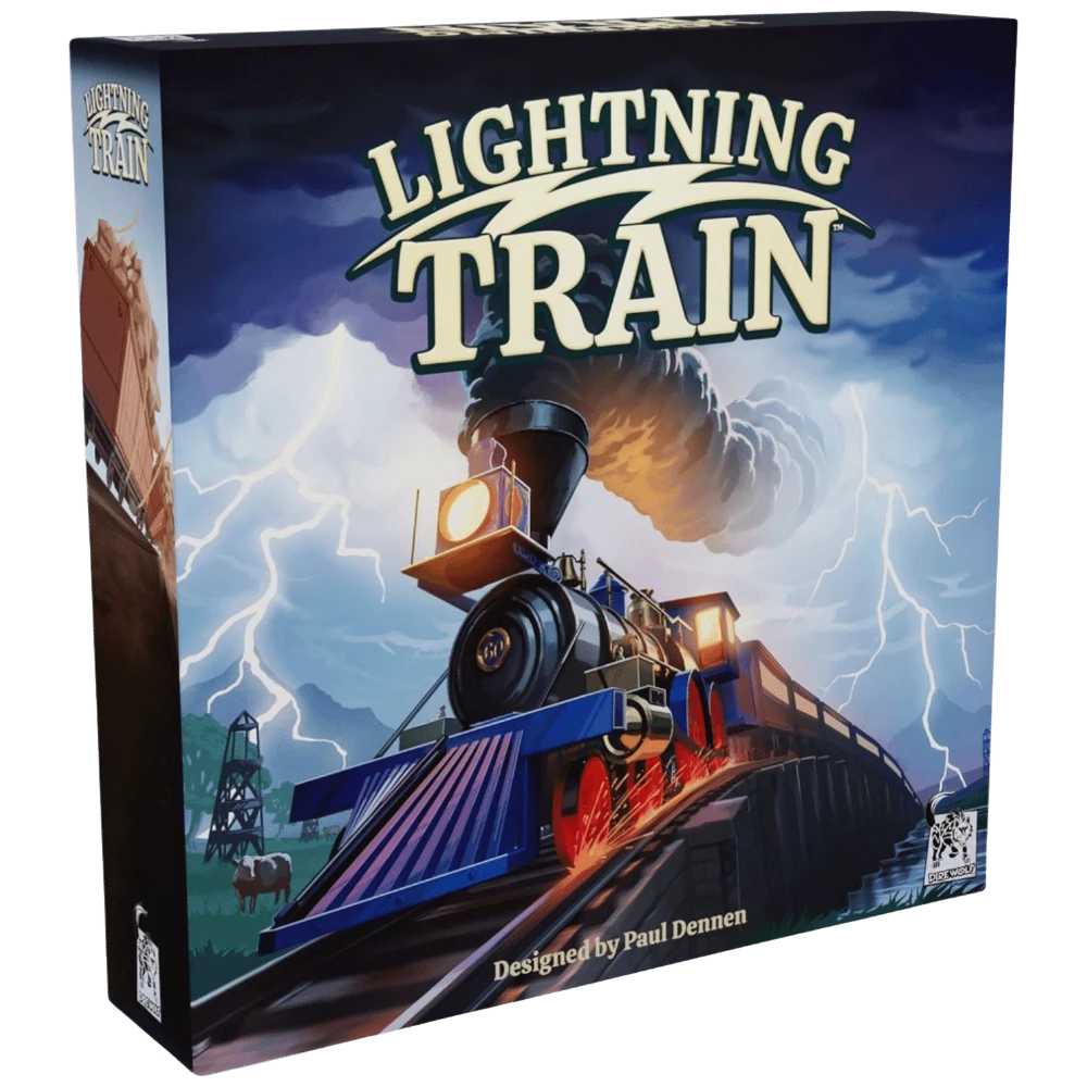 lightning train board game dire wolf
