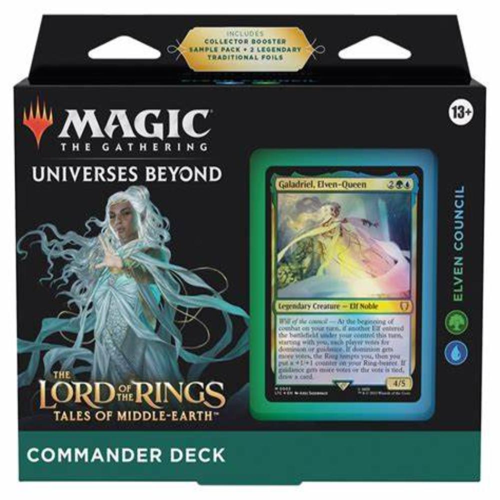 Magic the gathering lord of the rings commander deck elven council box