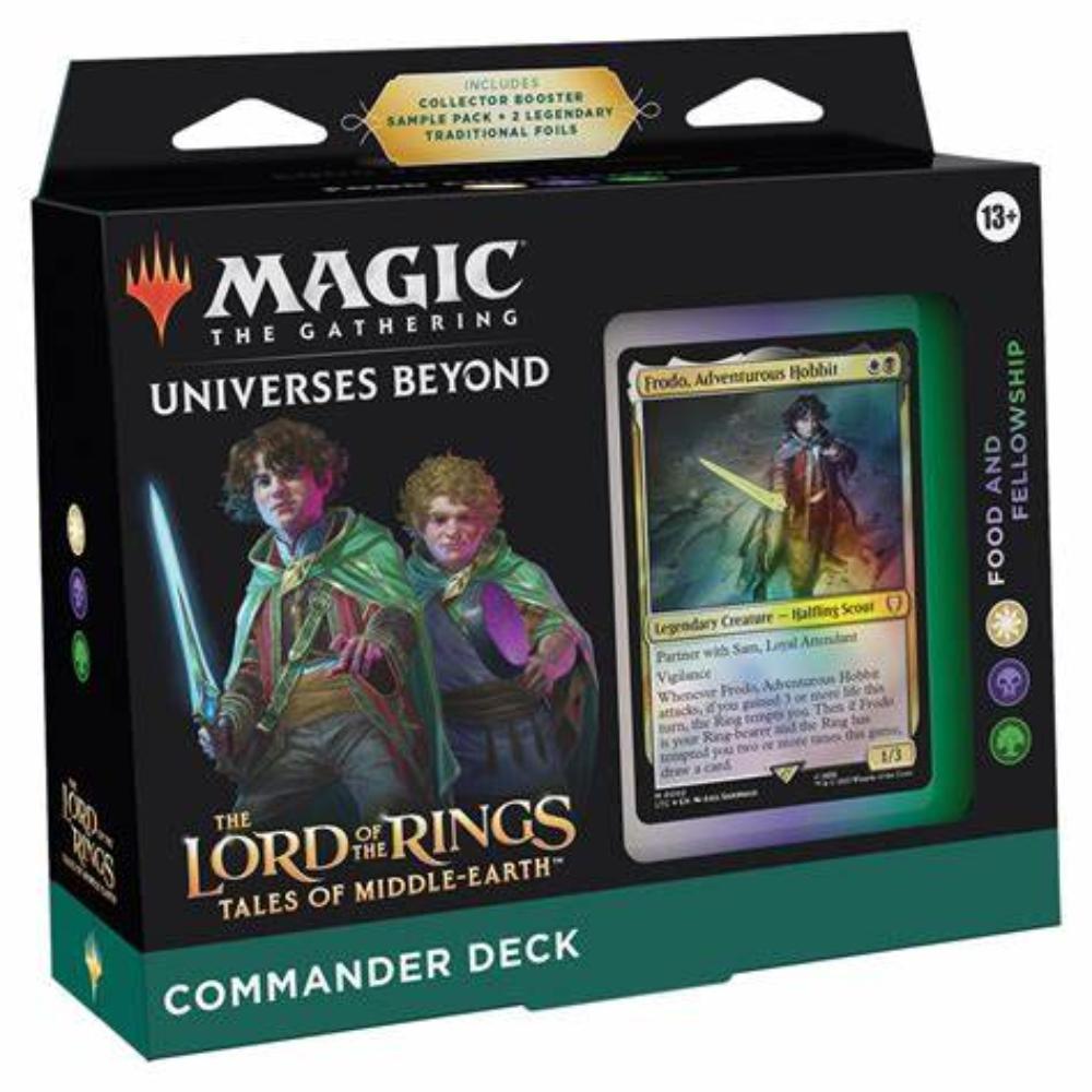 Magic the gathering lord of the rings commander deck food and fellowship box