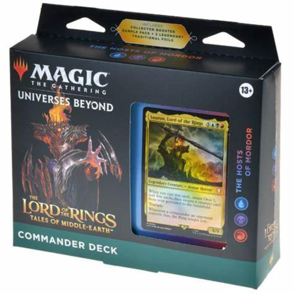 Magic the gathering lord of the rings commander deck hosts of mordor box