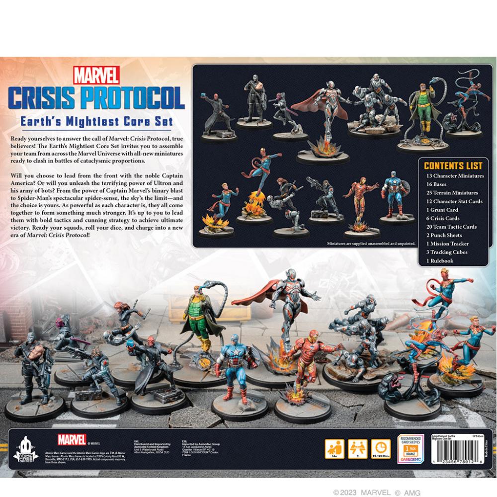 Marvel characters Atomic Mass Games miniatures