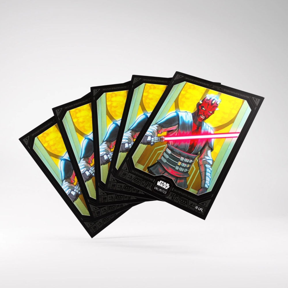 star wars unlimited darth maul art sleeve gamegenic