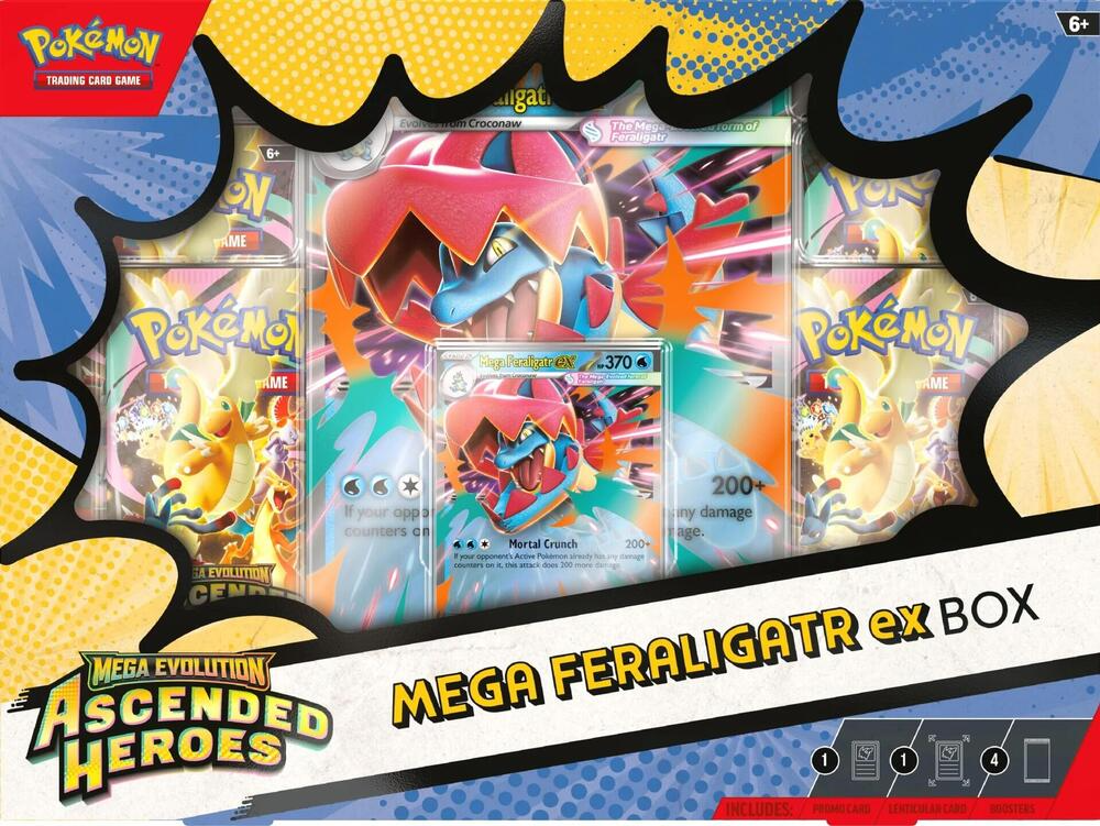 mega evolution ascended heroes ex box feraligatr