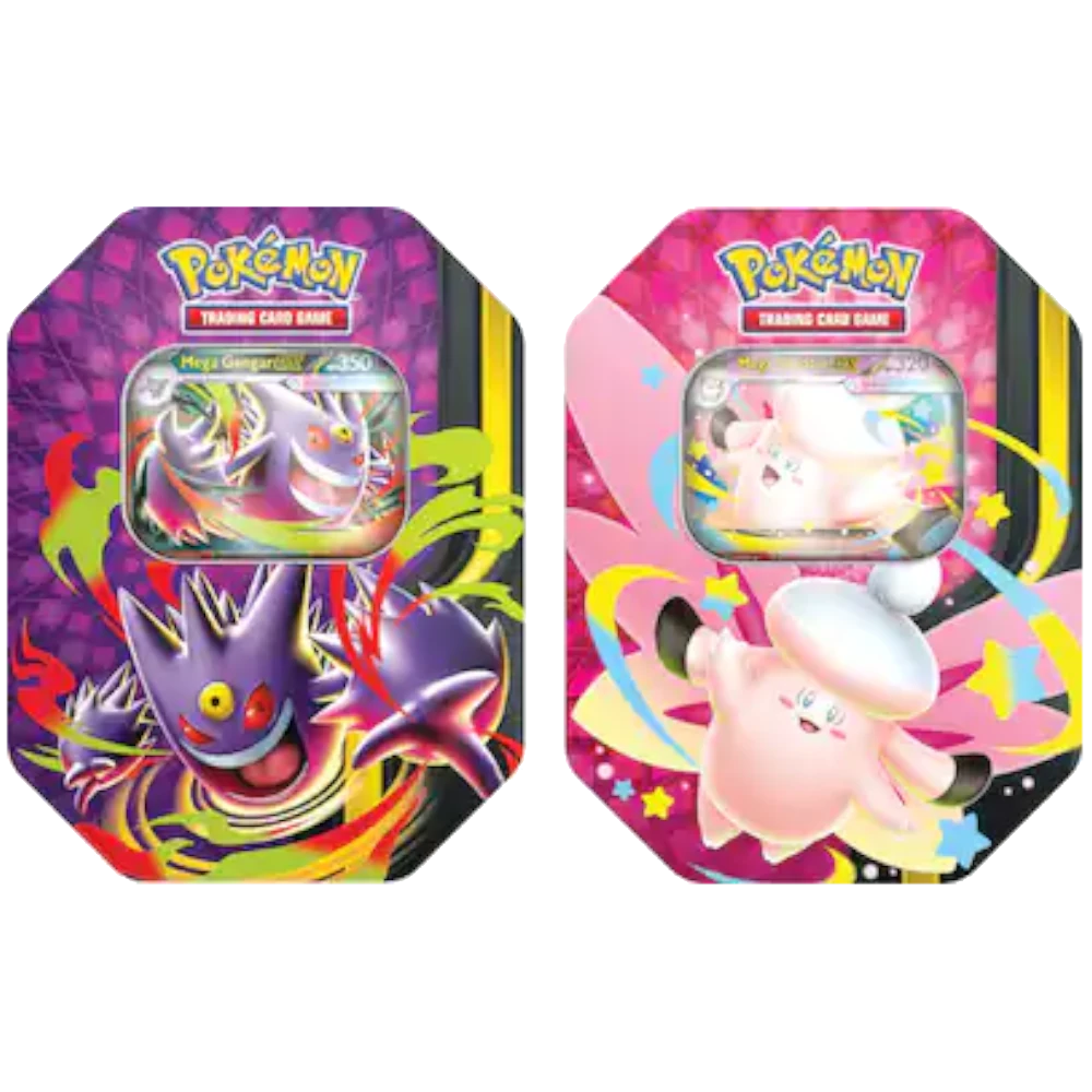 pokemon mega moonlit tin gengar clefable