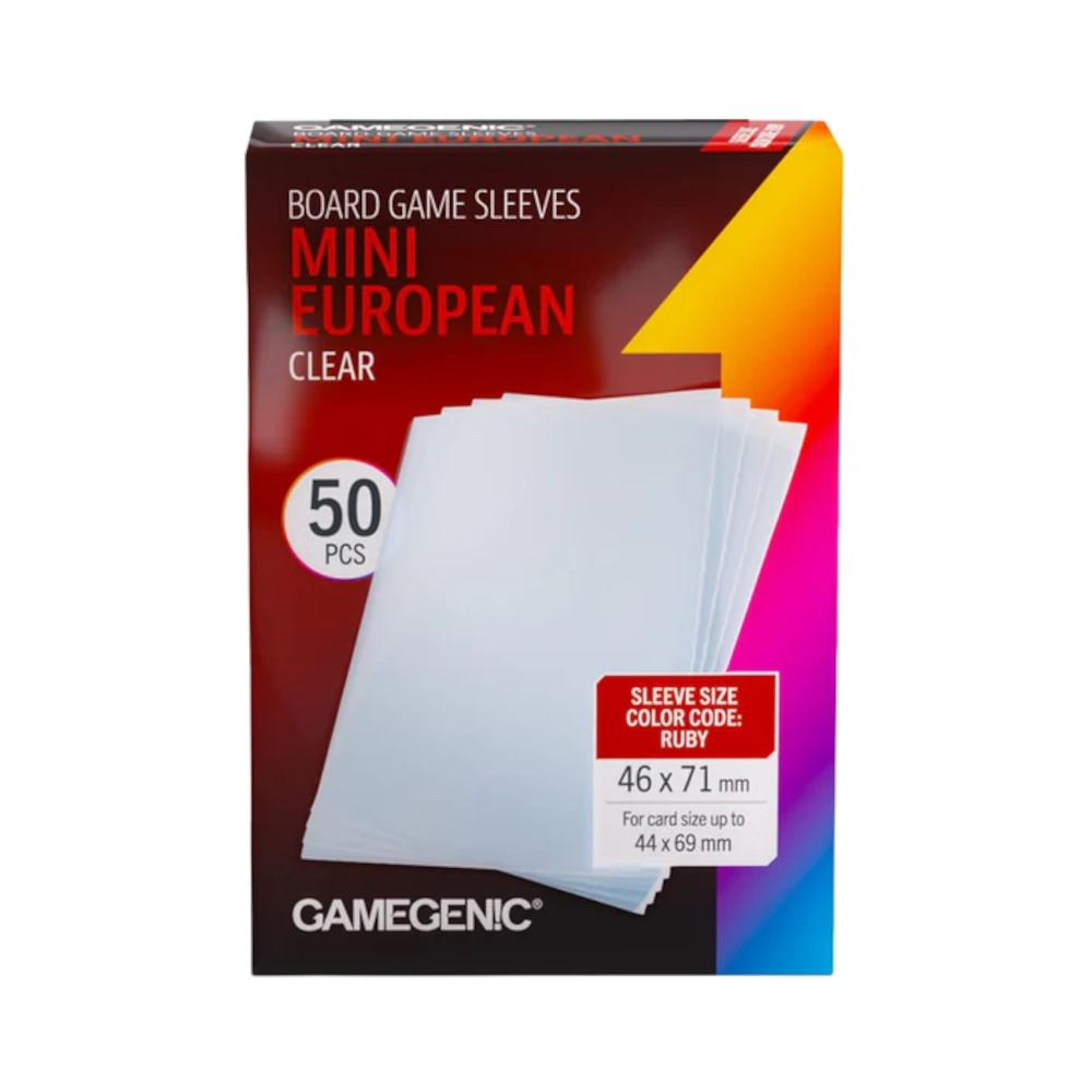 gamegenic card sleeves clear mini european