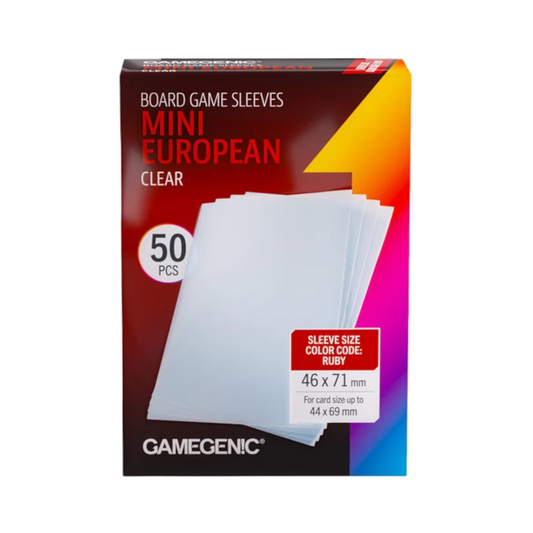 gamegenic card sleeves clear mini european