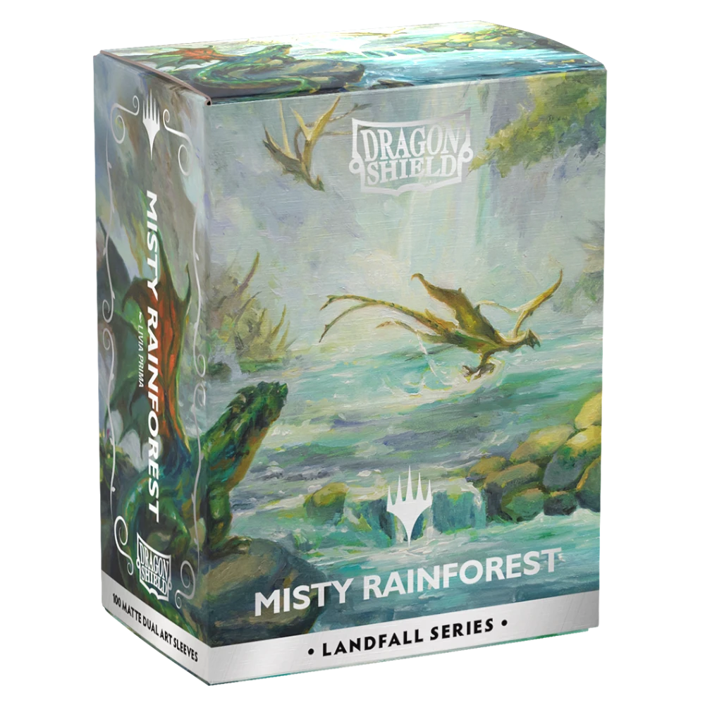 dragon shield misty rainforest landfall series magic gathering