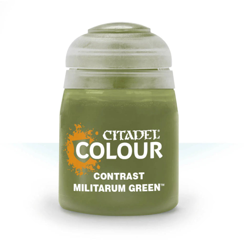 citadel colour contrast militarum green paint games workshop