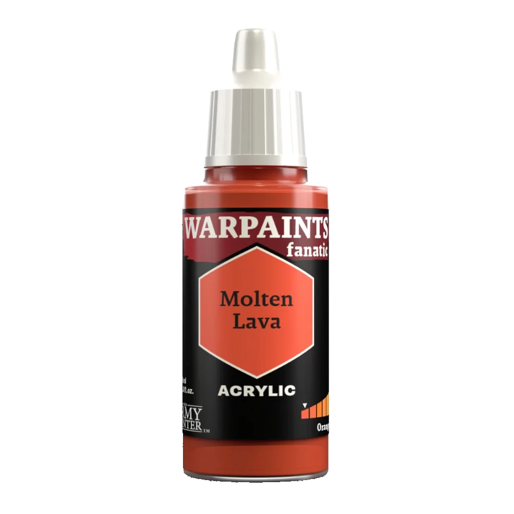 army painter warpaints fanatic paint acrylic molten lava