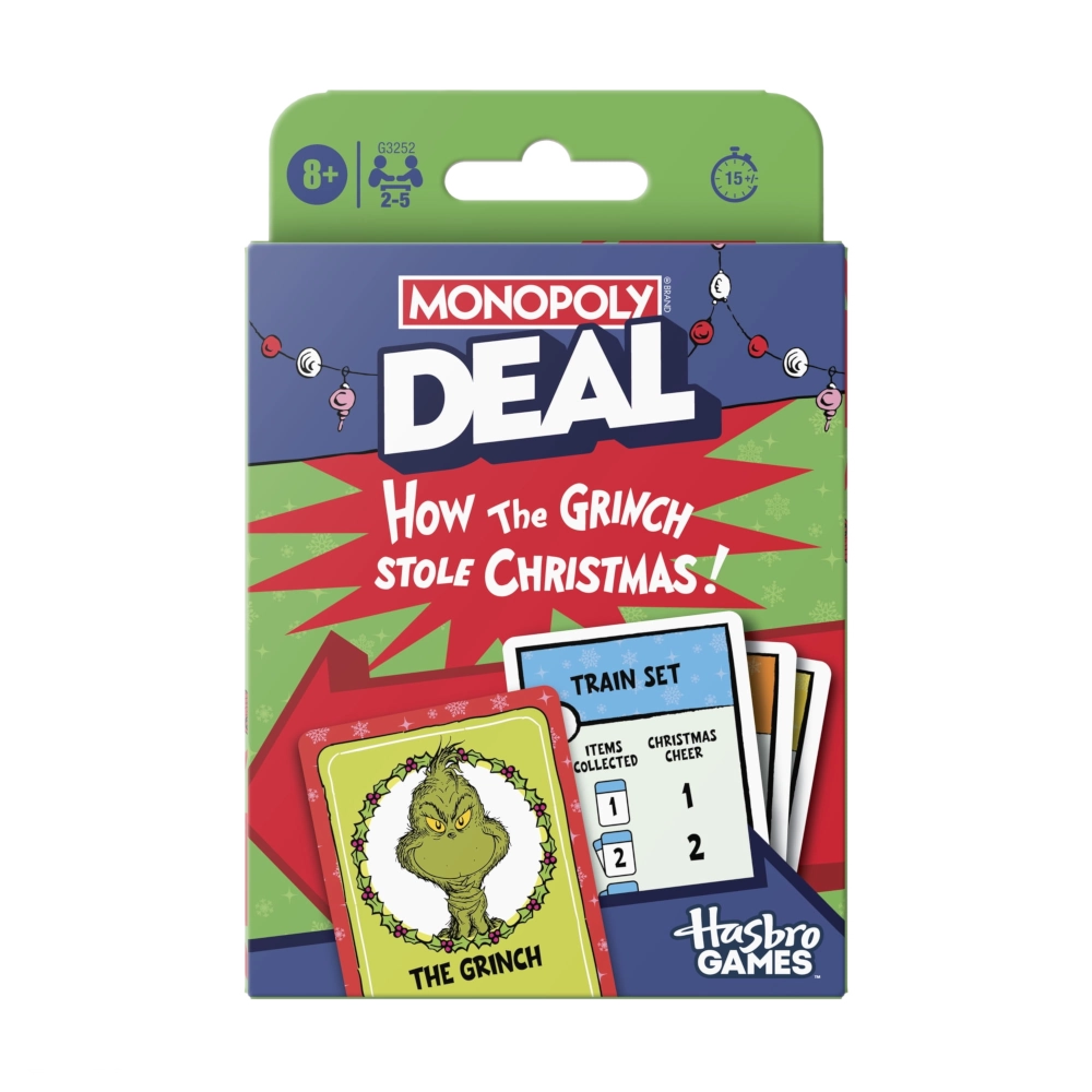 monopoly deal how the grinch stole christmas card game
