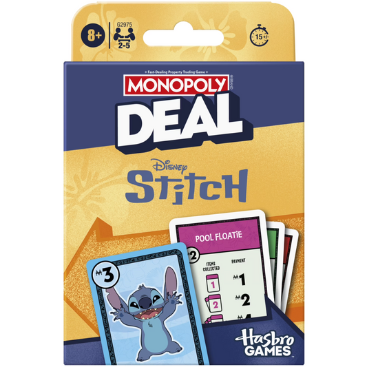 monopoly deal stitch lilo disney hasbro strategy card