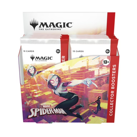 magic gathering mtg spiderman sealed display collector booster