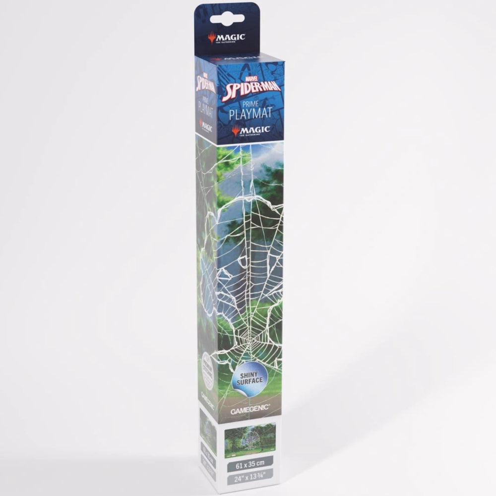 magic gathering gamegen!c spiderman forest land shiny playmat
