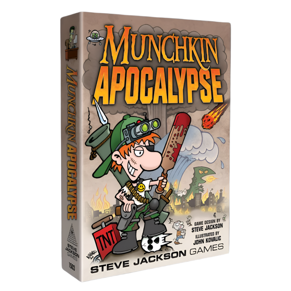 munchkin apocalypse steve jackson cards dork tower treasure
