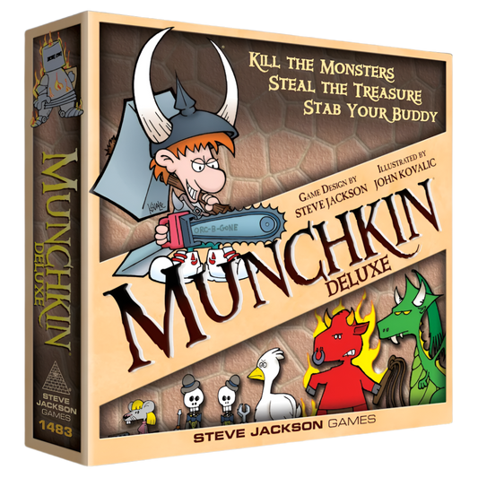 steve jackson munchkin deluxe monsters treasure john kovalic