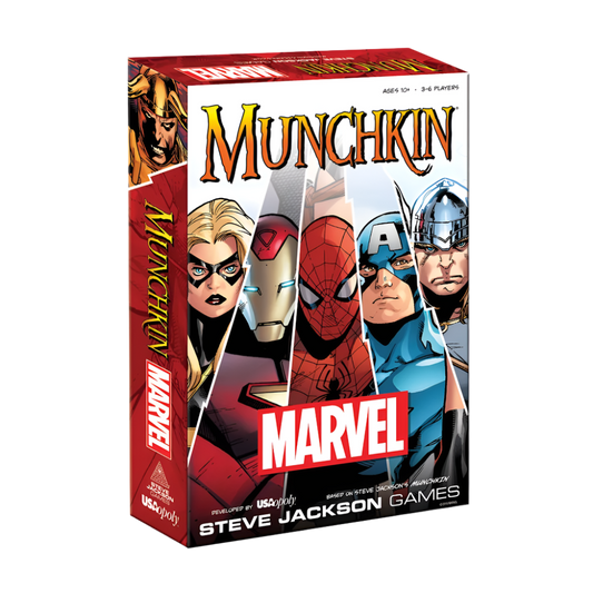 munchkin marvel steve jackson usaopoly spiderman ironman thor