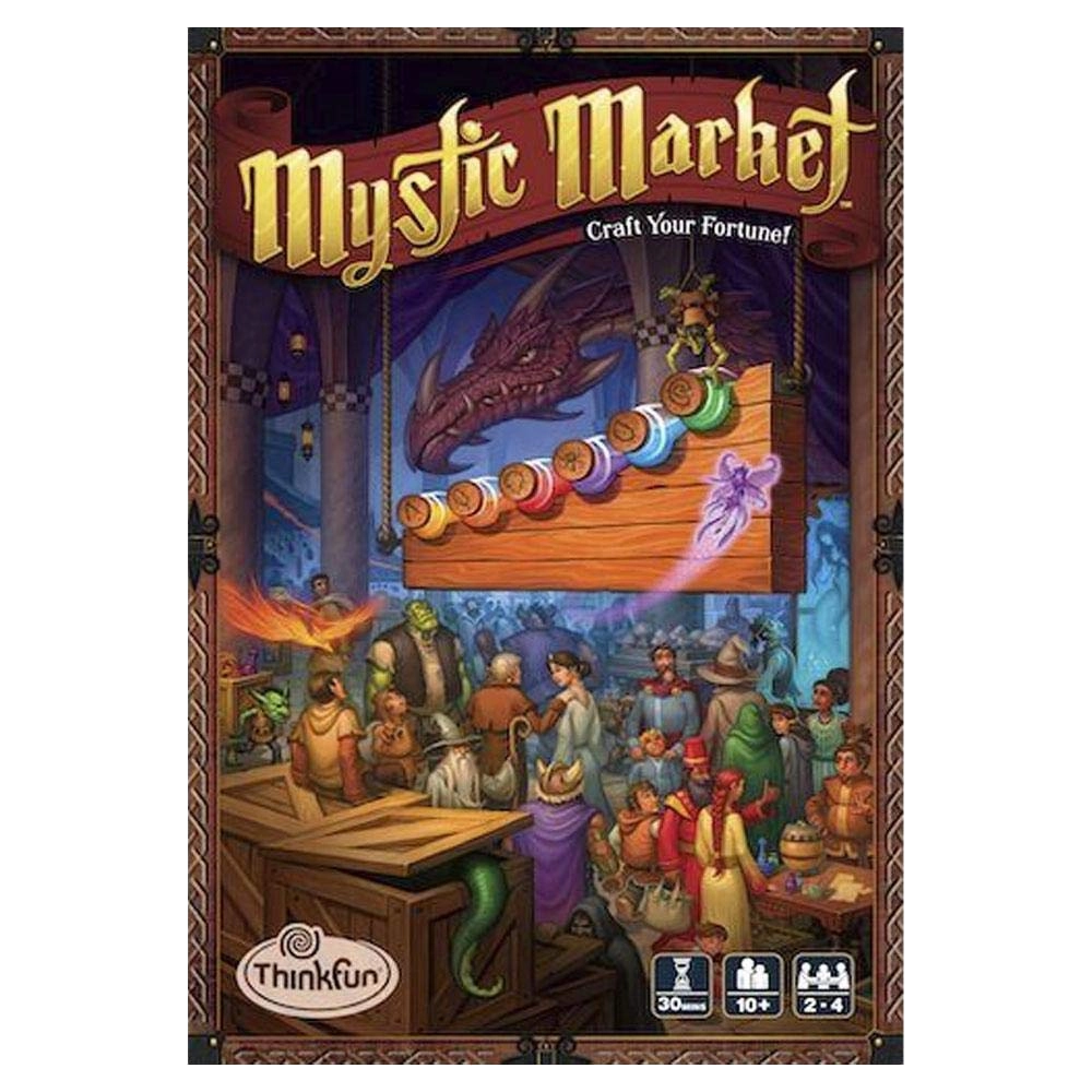 think fun mystic market board game craft fortune