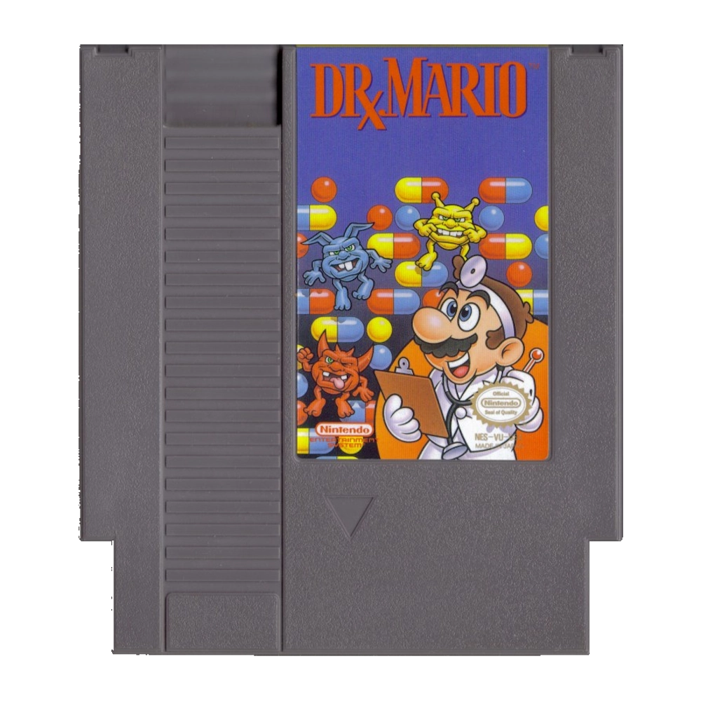dr doctor mario nintendo nes cartridge entertainment system